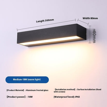 IP65 Aluminum Outdoor Wall Light / White Light / Small Size Wall Lamp