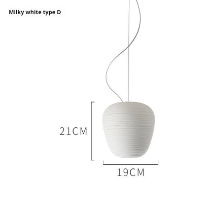 Sculptural Nordic Glass Pendant Light