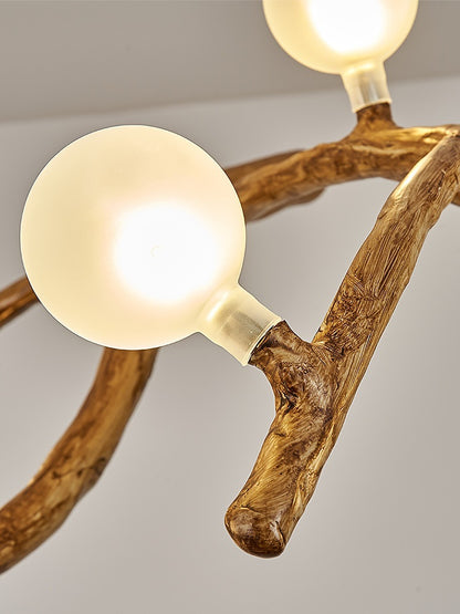 Ten-Light Branch LED Chandelier