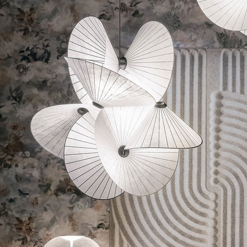 Sculptural Twist Fabric Chandelier