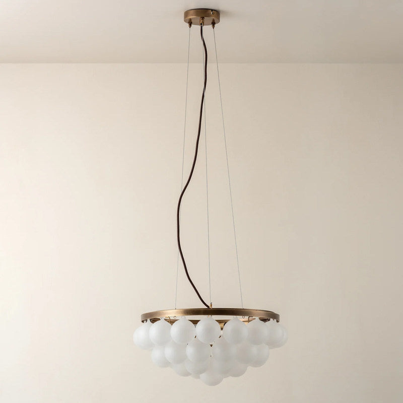 Postmodern Glass Accent Chandelier