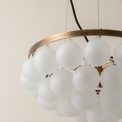 Postmodern Glass Accent Chandelier
