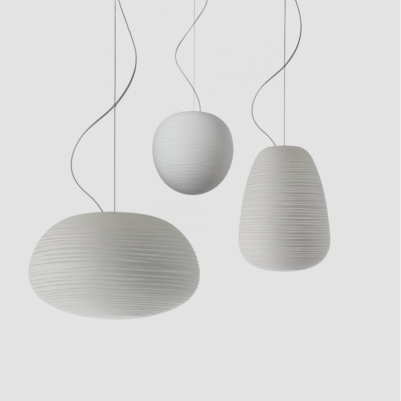 Sculptural Nordic Glass Pendant Light