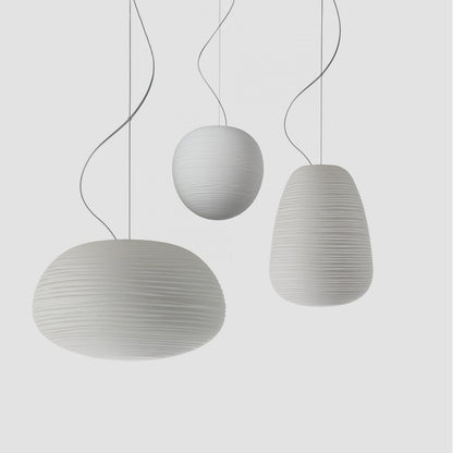 Sculptural Nordic Glass Pendant Light