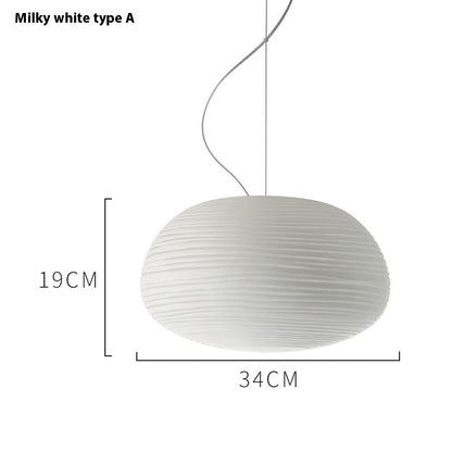 Sculptural Nordic Glass Pendant Light / Warm Light / B 40X41cm