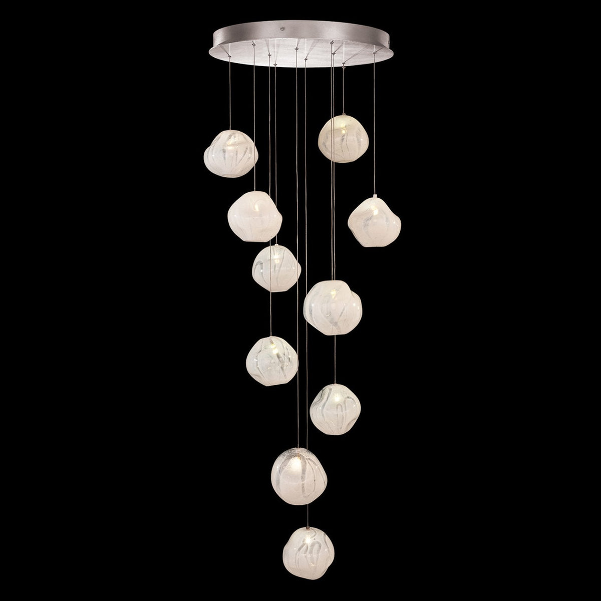 Hand-Blown Celestial Glass Pendant Light
