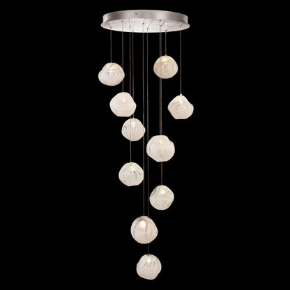 Hand-Blown Celestial Glass Pendant Light