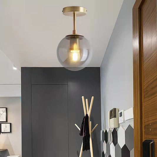 Nordic Globe Accent Ceiling Light / Transparent / Light Source Not Included