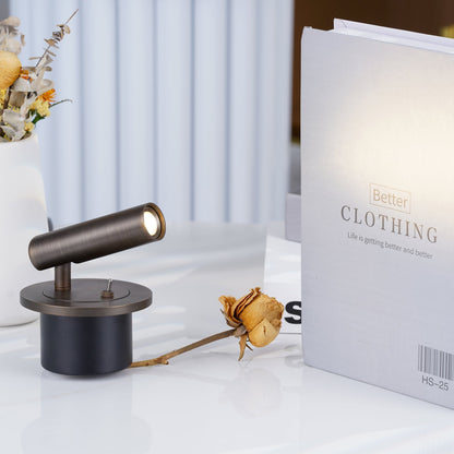 Adjustable Pivot LED Reading Lamp / Set of 2 / Black / Warm Light