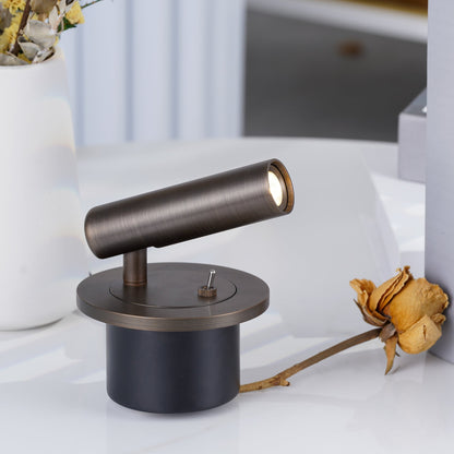 Adjustable Pivot LED Reading Lamp / Set of 2 / Black / Cool Light
