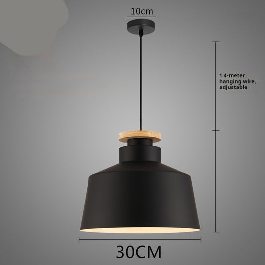 Wrought Iron Nordic Chandelier / Warm Light / Black / I  Style