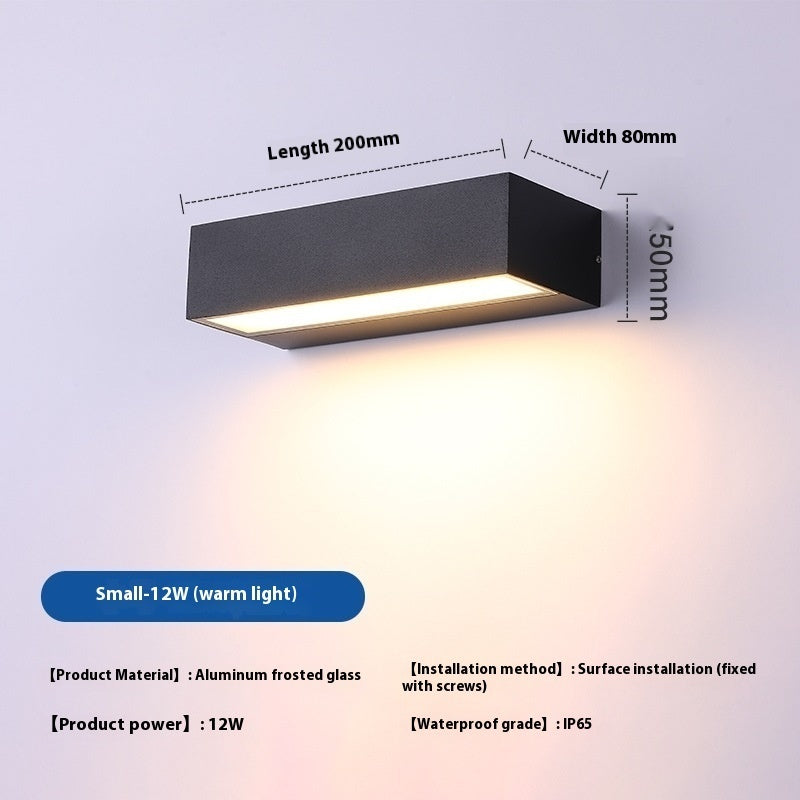 IP65 Aluminum Outdoor Wall Light / Warm Light / Large Wall Lamp
