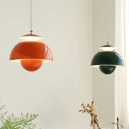 Bauhaus Bud Pendant Chandelier / Tricolor Light / Black / US