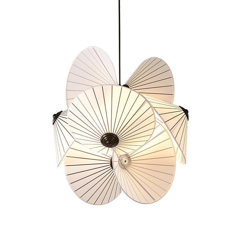 Sculptural Twist Fabric Chandelier