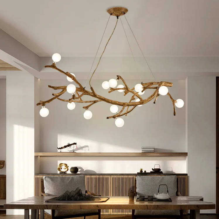 Ten-Light Branch LED Chandelier / 10head warm light