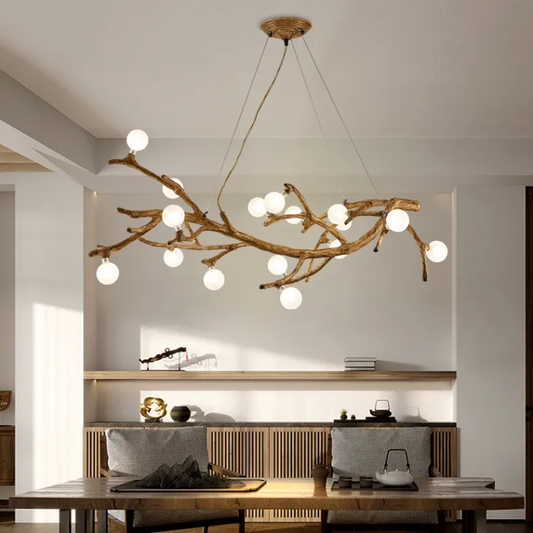 Ten-Light Branch LED Chandelier / 10head warm light