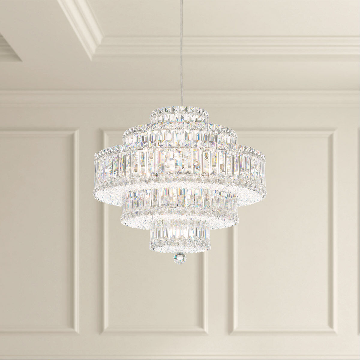 Art Deco Crystal Pendant Light