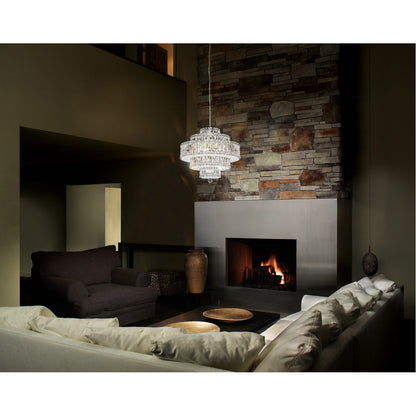 Art Deco Crystal Pendant Light / Clear Radiance