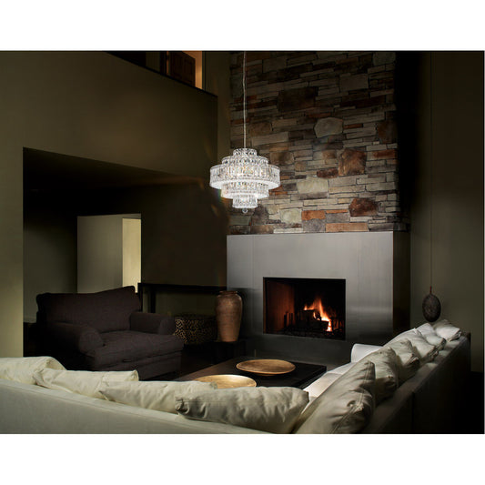 Art Deco Crystal Pendant Light / Clear Radiance